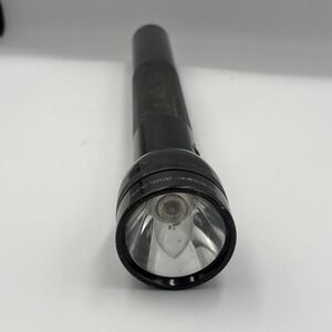 Vintage Maglite Flashlight 4D Cell Battery, Black 15" Tested Works